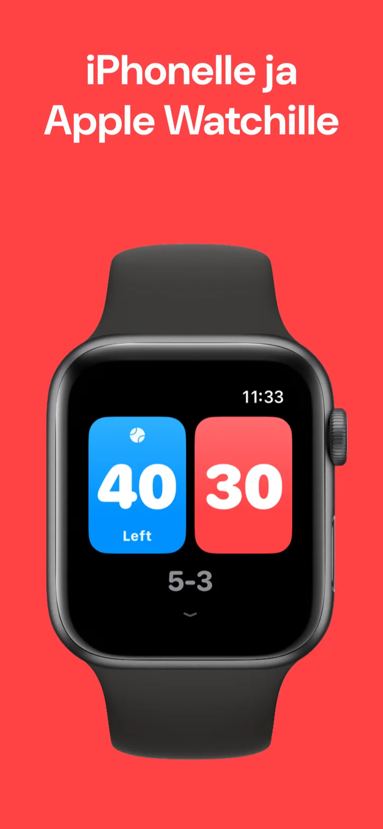 iPhonelle ja Apple Watchille — Padel Pistetaulu Apple Watchissa: Pikaottelu, Muokkaa ottelua ja Historia